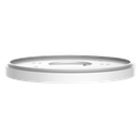 Adaptateur - Pour caméras dome - Alliage d'aluminium - Couleur blanche - Passage de cable