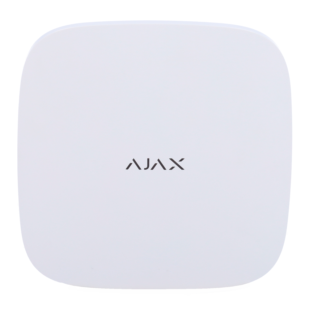 Ajax - Centrale sans fil double voie GPRS/LAN - Bidirectionnel - Certificat de grade 2 - Protocole Jeweller 848MHz - Antenne interne espace libre 2000 m - Supervision depuis 12 s - Tamper anti-ouverture - Anti-inhibition - Batterie de secours