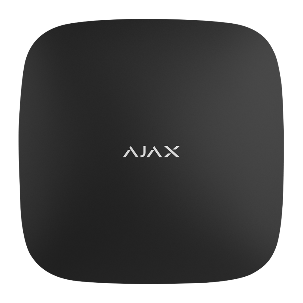 Ajax - Centrale sans fil double voie GPRS/LAN - Bidirectionnel - Certificat de grade 2 - Protocole Jeweller 848MHz - Antenne interne espace libre 2000 m - Supervision depuis 12 s - Tamper anti-ouverture - Anti-inhibition - Batterie de secours