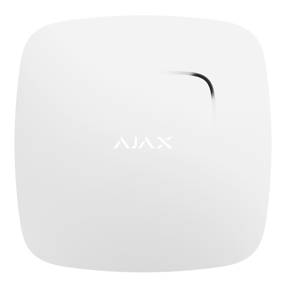 Ajax - Détecteur de fumée, capteur de température et de monoxyde de carbone - Bidirectionnel - Sans fil 868 MHz Jeweller - Antenne interne espace libre 2000 m - Alarme 85 dB - Indicateur de détection de fumée,