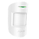 Ajax - Détecteur volumétrique PIR immunisé aux animaux et détecteur de rupture de cristal - Certificat de grade 2 - Bidirectionnel - Sans fil 868 MHz Jeweller - Antenne interne espace libre 1200 m - Indicateur de détection de mouvement - Detection: Rang 1