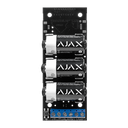 Ajax - Émetteur par radio - Sans fil 868 MHz Jeweller - Antenne interne espace libre 1600 m - Entrée câblée d'alarme et tamper anti-sabotage - Détection d'inhibition - Tamper anti-ouverture - Sortie d'alimentation 3 V - Alimentation 3 pile CR123A 3.0 V - 
