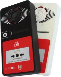 Alarme Type 4 à Pile avec Flash Blanche