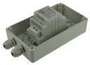 Alimentation 230V AC / 24V DC (24-28V) / 2,5A, boîtier ABS, IP 65, 180 x 105 x 80 mm, 2 presse-étoupes PG7(M12), triple protection en sortie (court-circuit / surcharge / surtension)