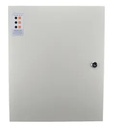 Alimentation Chargeur (secourue) en coffret métal PSX600, 230V AC / 12V DC (13,8V) / 20A, 320 x 390 x 174 mm, voyants d'état en façade, triple protection en sortie (court-circuit / surcharge / surtension)