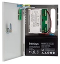 Alimentation Chargeur (secourue) en coffret métal PSX100, 230V AC / 12V DC (13,8V) / 3A, 164 x 244 x 74 mm, voyants d'état en façade, triple protection en sortie (court-circuit / surcharge / surtension)