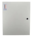 Alimentation Chargeur (secourue) en coffret métal PSX60, 230V AC / 24V DC (27,6V) / 10A, 320 x 390 x 174 mm, voyants d'état en façade, triple protection en sortie (court-circuit / surcharge / surtension)