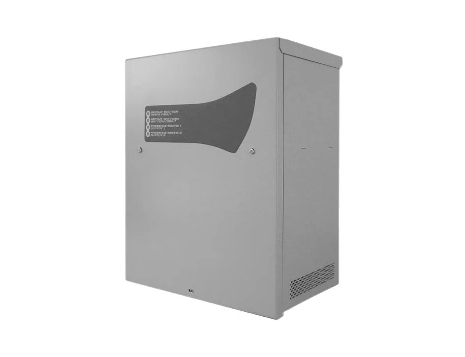Alimentation AES EAE 56V 4A C85 AB 24Ah coffret-2 sorties protégées 56V 4A utile (livrée avec 4 batt 12V/24Ah)-certifiée NF SSI.(anc. Réf : 80656)