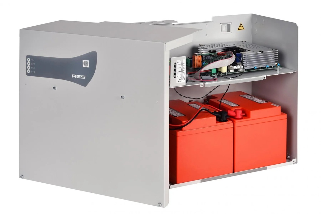 Alimentation AES EAE 24V 12A C85 AB 38AH coffret (livrée avec 2 batteries 12V38 Ah) -certifiée NF SSI. (anc. Réf : 80638)