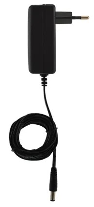 Alimentation PSA bloc prise 230V AC / 12V DC / 2A Câble 2m avec fiche DC, voyant d'état sortie DC OK, triple protection en sortie (court-circuit / surcharge / surtension)
