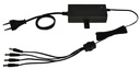 Alimentation PST bloc table, 4 voies, 230V AC / 12V DC / 3A Câble 2m avec fiche DC, voyant d'état sortie DC OK, triple protection en sortie (court-circuit / surcharge / surtension)