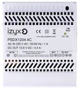 Alimentation PSDX chargeur (secourue) rail DIN 5M 230V AC / 12V DC (13,8V) / 4,4A, triple protection en sortie (court-circuit / surcharge / surtension)