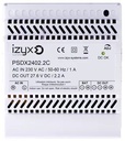 Alimentation PSDX chargeur (secourue) rail DIN 5M 230V AC / 24V DC (27,6V) / 2,2A, triple protection en sortie (court-circuit / surcharge / surtension)