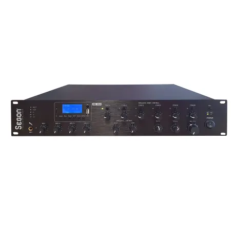 Ampli préamplificateurs 6 Zones avec sources audio Tuner,  USB et Bluetooth