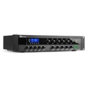 Amplificateur PUBLIC ADRESS, 500 W, 100 V, 4-16 Ohms, Mixeur, 6 zones, Lecteur Multimedia / BT / FM