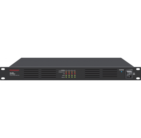 Amplificateur de puissance Class D 4 zones de 500W En ligne 100V DC 24V Rackable 19" (1U)