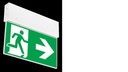 BAES Evacuation - saillie + drapeaux double face - BLOC.TECH G - G-E2S - LiFePO4 - 1 h - 115 lm - IP20 - IK04 - SATI - télé-diag