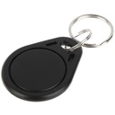 BPC-MA8000-N - Badge 13,56Mhz Mifare classic 1K - puce Nxp - Format porte clef noir -Badge numéroté avec le CSN - qté cde multiple de 100