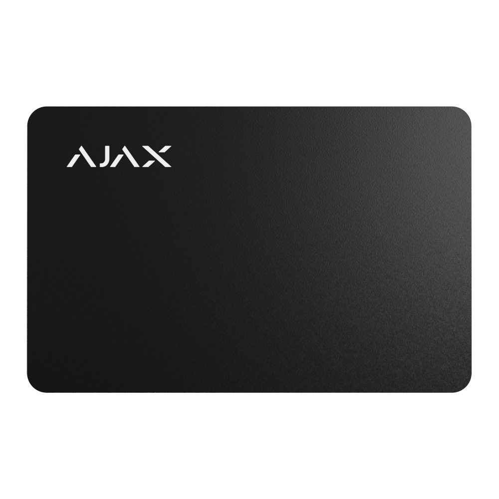 Badge noir  DESFire® 13,56 MHz format carte pour clavier AJAX KeypadPlus