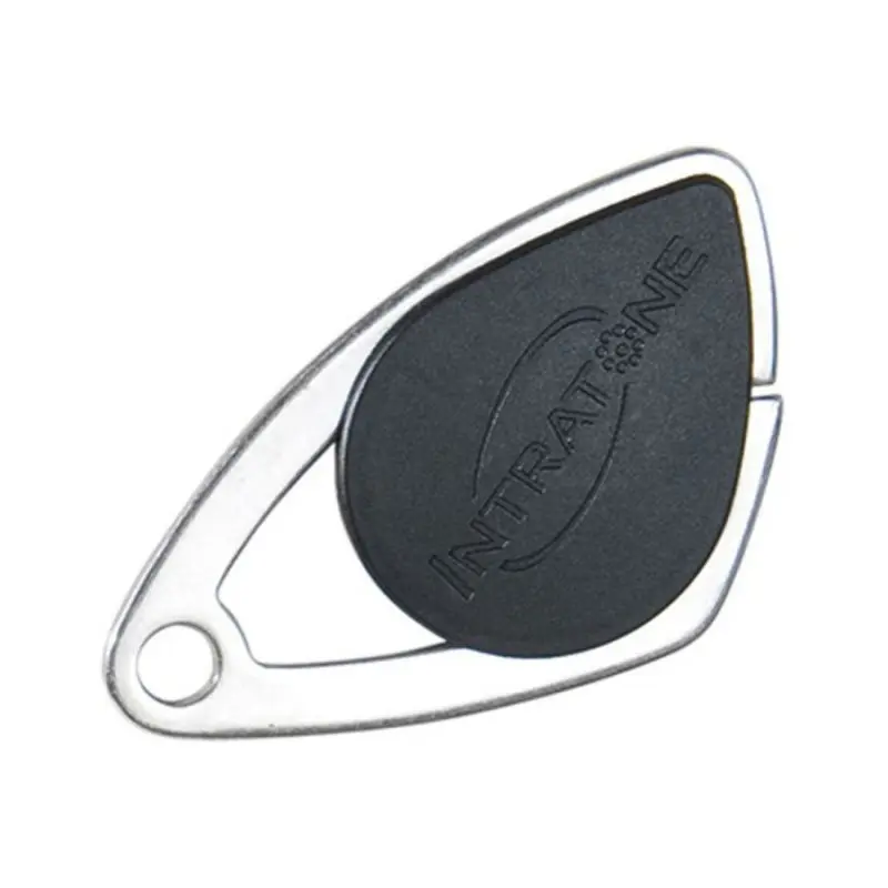 Badge électronique inox couleur noir (colisage par 20)