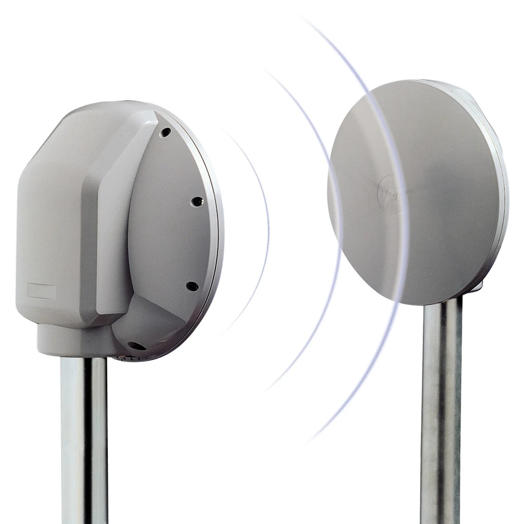 Barrières hyperfréquences  interieur et exterieur - portée maximale : 120 mètres -  5 canaux sélectionnables par dip-switches - gestion par microprocesseur - port série RS485 pour gestion optionnelle du signal grace à un BR100 + LCD W