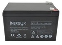 Batterie rechargeable VRLA INERGYX, 12V / 12 Ah - Bac FR UL94 V-0 - 152 x 99 x 96/102 mm - Bornes FASTON F1 - 4,75 x 0,8 mm