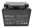 Batterie rechargeable VRLA INERGYX, 12V / 38 Ah - Bac FR UL94 V-0 - 197 x 166 x 174 mm - Insert fileté M6