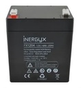 Batterie rechargeable VRLA INERGYX, 12V / 4 Ah - Bac FR UL94 V-0 - 90 x 70 x 101/107 mm - Bornes FASTON F1 - 4,75 x 0,8 mm