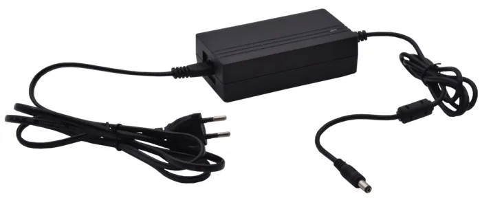 Bloc alimentation 12 VDC 5A . Cordon CEE 7/16 - IEC 60320 C7 fourni. 