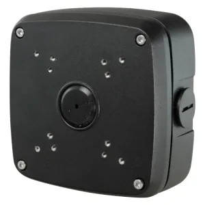 Boite de connexions - Apte avec différentes caméras - Convient pour une utilisation en extérieur - Installation dans un plafond ou un mur - Couleur noir - Passage de câble