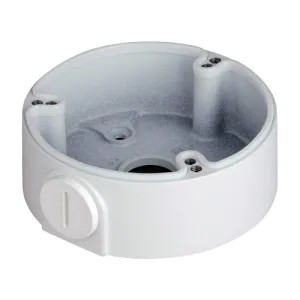 Boite de connexions - Pour caméras dôme - Convient pour une utilisation en extérieur - Installation dans un plafond ou un mur - Couleur blanche - Passage de câble
