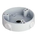 Boite de connexions - Pour caméras dôme - Convient pour une utilisation en extérieur - Installation dans un plafond ou un mur - Couleur blanche - Passage de câble