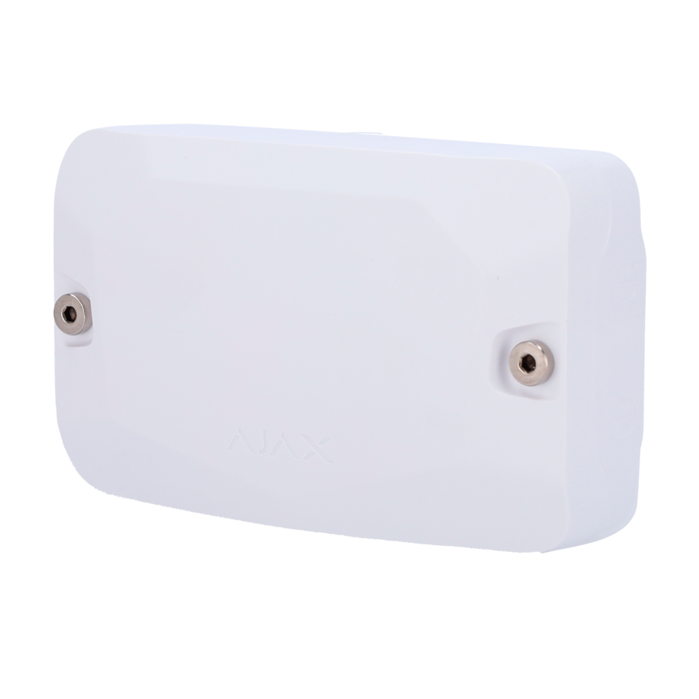 Boîtier blanc pour un module Fibra Compatible avec les cartes : LineProtect, LineSplit et MultiRelay, Niveau à bulle préinstallé auto-protection fournie
