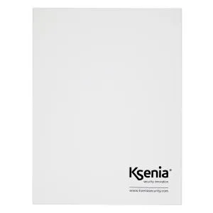 Boîtier métallique blanc Ksenia 325×440×90mm avec serrure latérale, équipé de porte-fusible et fusible 2A et alimentation de 15Vdc - 50W déjà cablés, grand espace disponible, idéal pour centrale lares 4.0 et station d’alimentation opis.