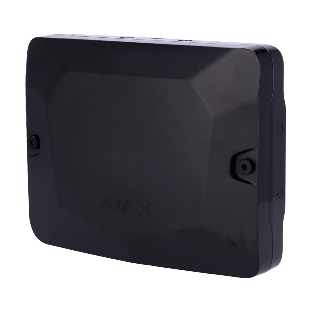 Boîtier noir pour 2 modules Fibra Compatible avec les cartes : LineProtect, LineSplit et MultiRelay, Niveau à bulle préinstallé auto-protection fournie