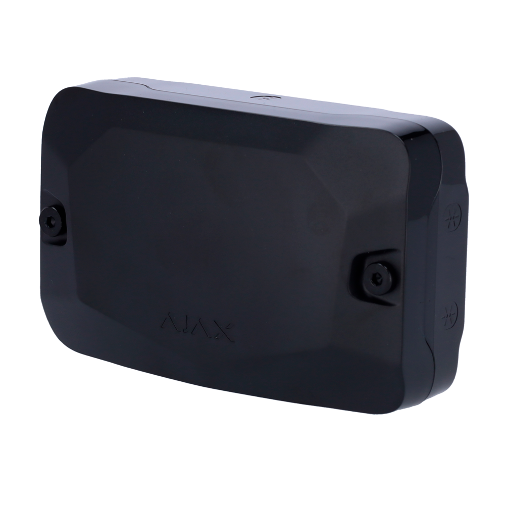 Boîtier noir pour un module Fibra Compatible avec les cartes : LineProtect, LineSplit et MultiRelay, Niveau à bulle préinstallé auto-protection fournie