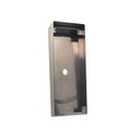 Boîtier saillie avec visière aluminium pour platine U HR 1004 et G TVCL 62/101