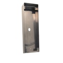 Boîtier saillie avec visière aluminium pour platine U HR 1007 et U HRCL1002