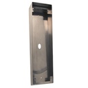 Boîtier saillie avec visière aluminium pour platine U HR 1010