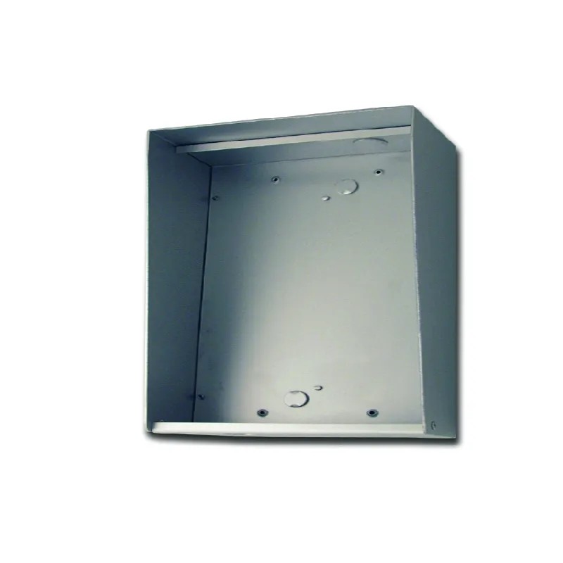 Boîtier saillie avec visière aluminium pour platine U HR 4056 et U HRCL 4056 