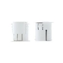 C*: Aimant en néodyme avec adaptateur pour portes blindées. Couleur blanche, disponible en version marron (KSI5CLR-BL.00N).