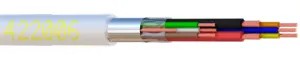 CABLE Alarme souple pour bus 6 X 0,22 Ccu + 2x0.75 SCR