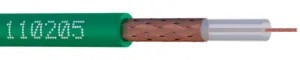 CABLE Vidéo KX6A vert en couronne de 100m Couverture Cuivre A85%