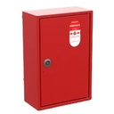 COFFRET CO2 OF ECOCLIPS 100g H:330 L:220 P:110 couleur rouge, à portillon avec vitre éjectable CERTIFIE NF sous le N°04 livré sans cartouche