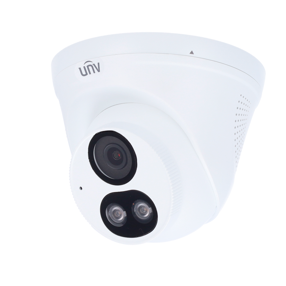Caméra IP 2 Mégapixel - Gamme Easy - 1/2.8" Progressive Scan CMOS - Objectif 2.8 mm - LED à lumière blanche ColorHunter - Portée 30 m - Interface WEB, CMS, Smartphone et NVR