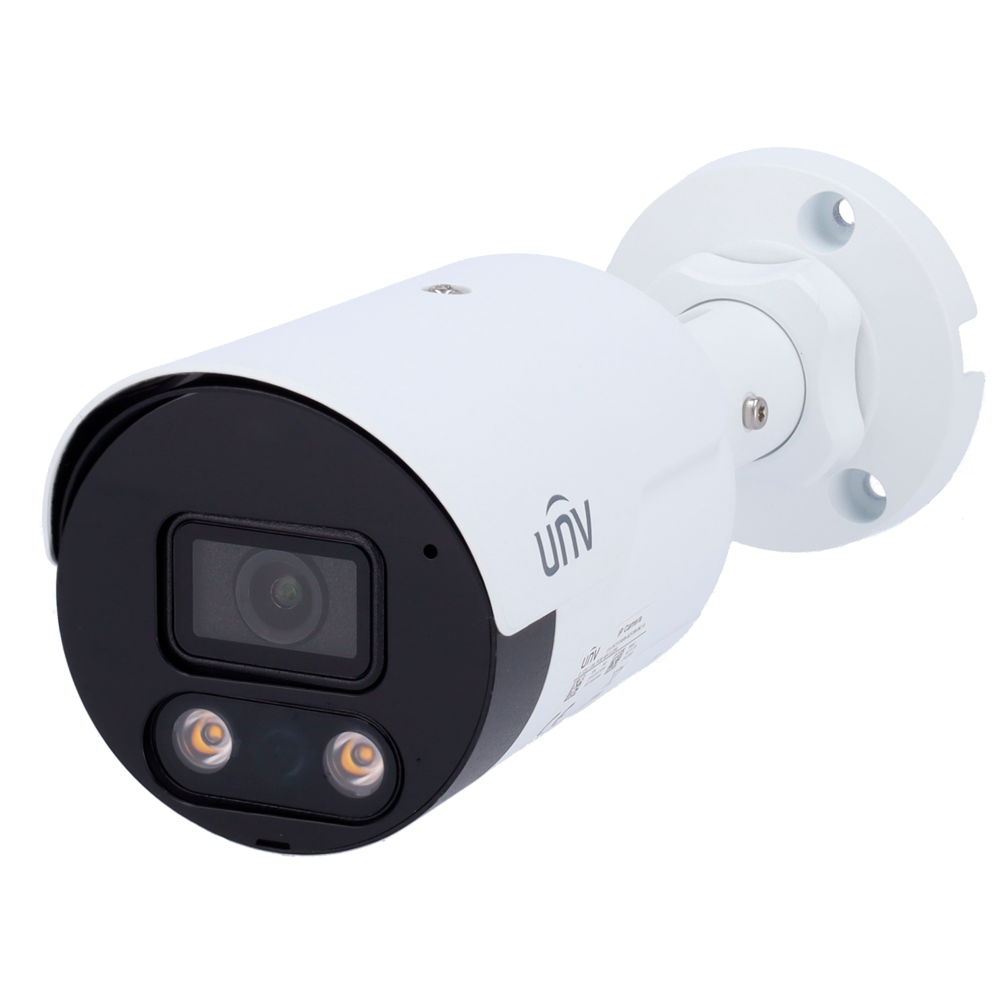 Caméra IP 4 Megapixel - Gamme Prime - Objectif 4 mm / WDR - Portée des LED IR 30 m | Dissuasion active - Algorithme IA | évite les fausses alarmes - Interface WEB, CMS, Smartphone et NVR