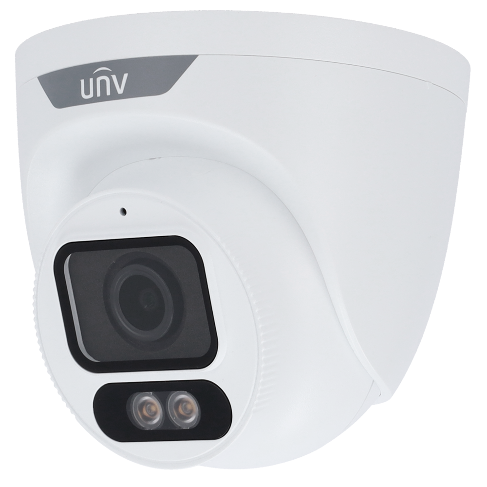 Caméra IP 4 Megapixel Gamme Prime Objectif 2.8 mm / WDR / carte microSD Led lumière blanche 30m ColorHunter, image couleur 24/7 Interface WEB, CMS, Smartphone et NVR Imperméabilité IP67