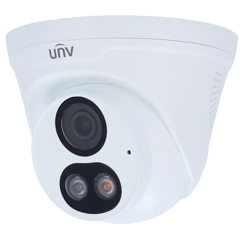 Caméra IP 8 Megapixel - Gamme Easy - 1/2.7" Progressive Scan CMOS - Objectif 2.8 mm - IR LEDs Portée 30 m - Lumière blanche 30m -  Interface WEB, CMS, Smartphone et NVR - Réinitialisation | Microphone | Haut-parleur