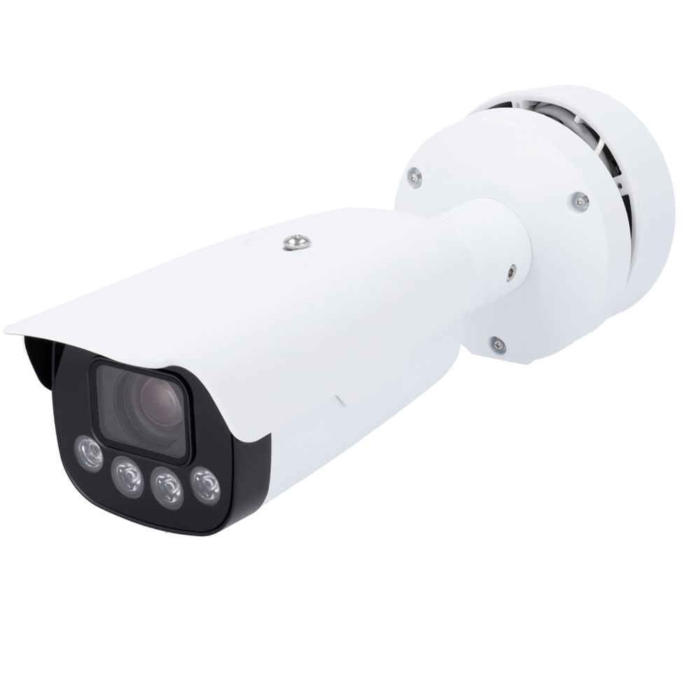 Caméra IP LPR 2 Megapixel (1920x1080) - Gamme Pro - 1/2.8" ; Progressive Scan CMOS - Lente 4.7-47 mm | Zoom optique 10x - IR 50 m | Alarme | Audio - Interface WEB, CMS, Smartphone et NVR