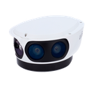 Caméra IP Panoramique 12 Mégapixels (4096x1800) - Gamme Pro - 1/1.8" ; Progressive Scan CMOS - Objectif 4.2 mm | 4 Objectifs - IR 50 m | Alarmes - Interface WEB, CMS, Smartphone et NVR